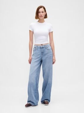 Gap light wash mid-rise baggy jeans - 8/29